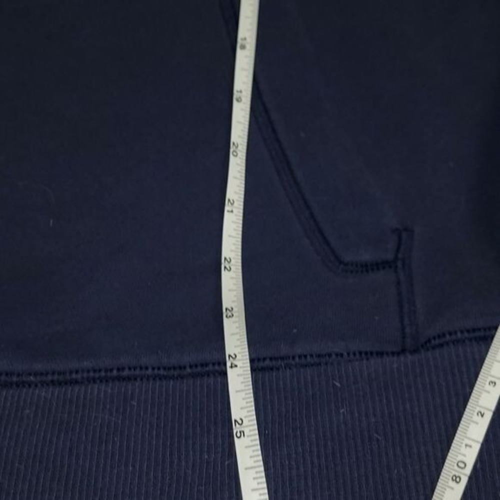 Under Armour Loose Vibrant Logo Blue & Yellow Sz. S/P Hoodie with Pockets - Picture 9 of 10